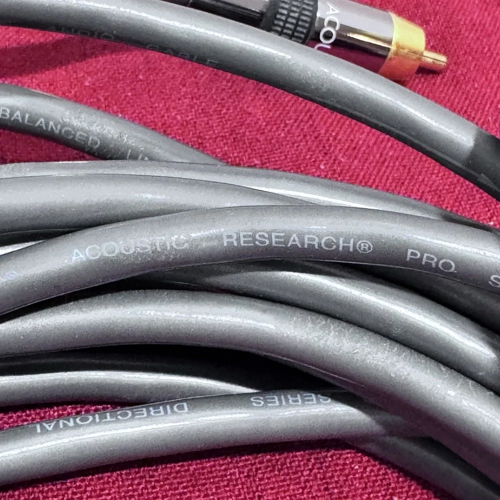 AR Acoustic Research Pro Series Directional Balanced Audio Cable 25 Ft. Gold Pla